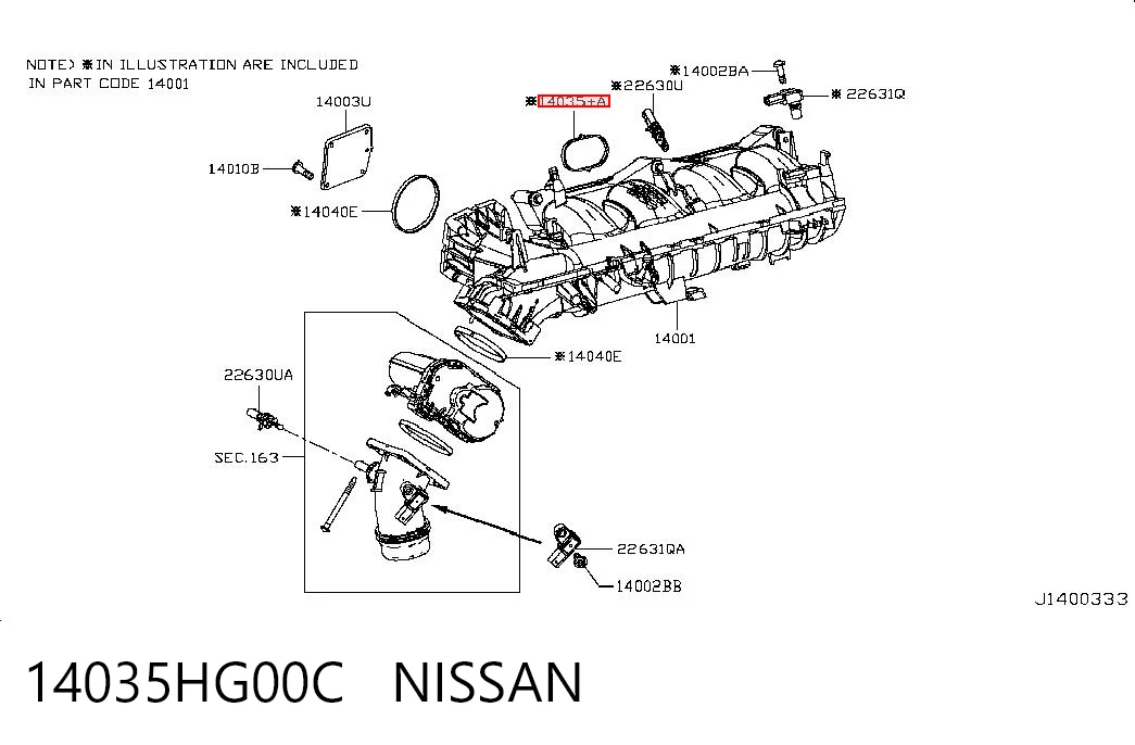 14035HG00C Nissan/Infiniti