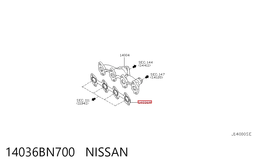 Junta colector joint para Renault Clio II SB0