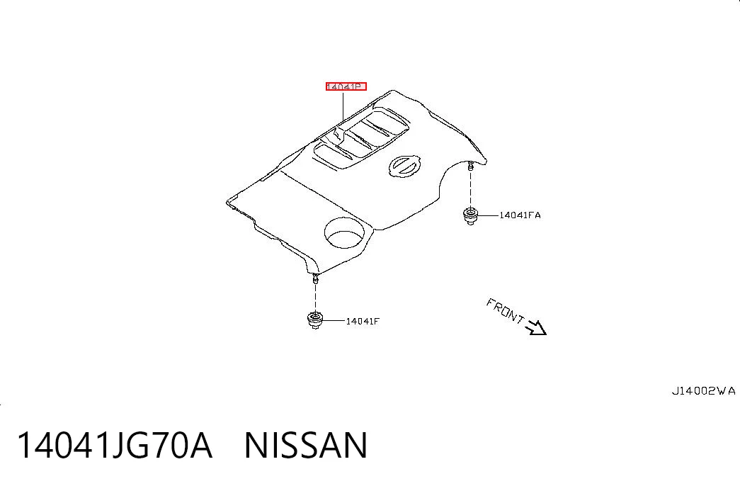 14041JG70A Nissan/Infiniti