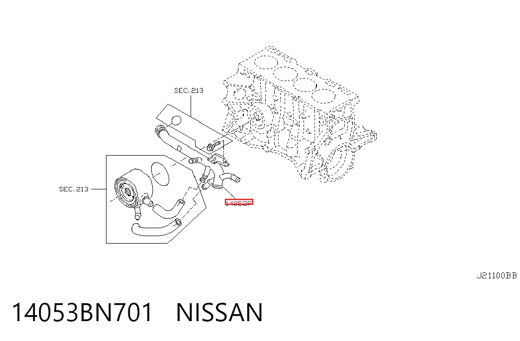 14053BN701 Nissan/Infiniti