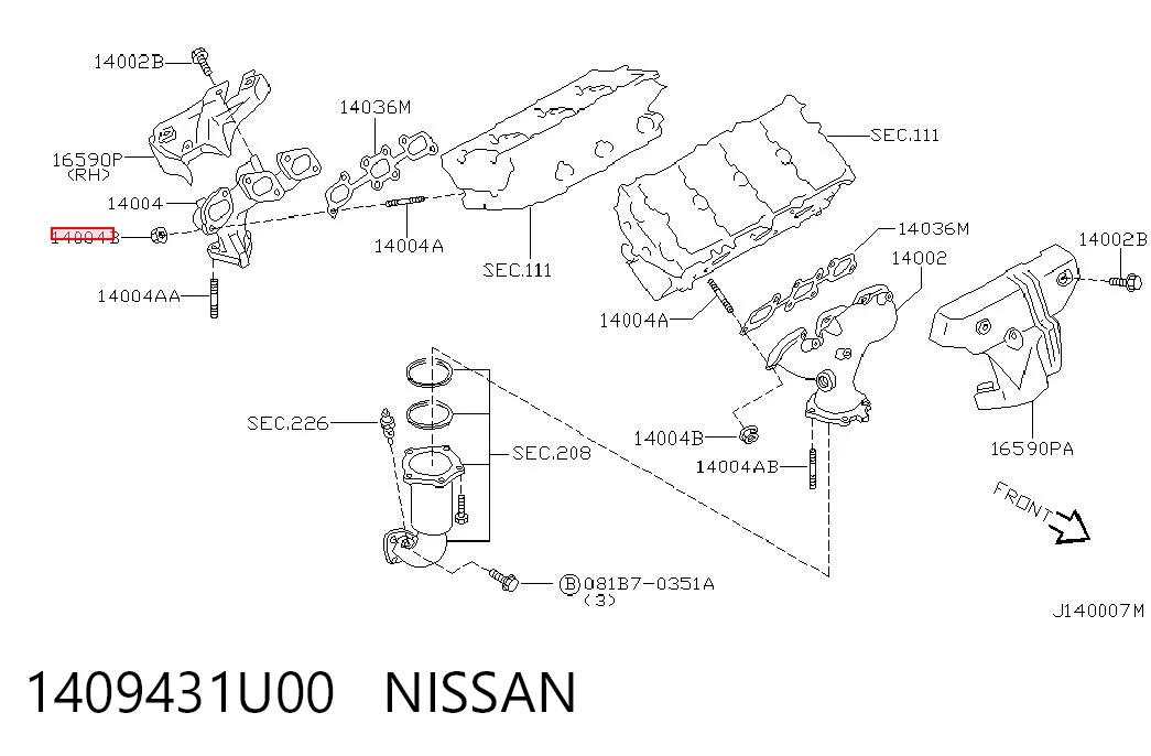 1409431U00 Nissan/Infiniti