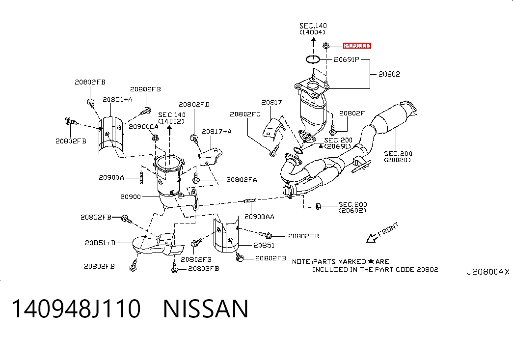 140948J110 Nissan/Infiniti