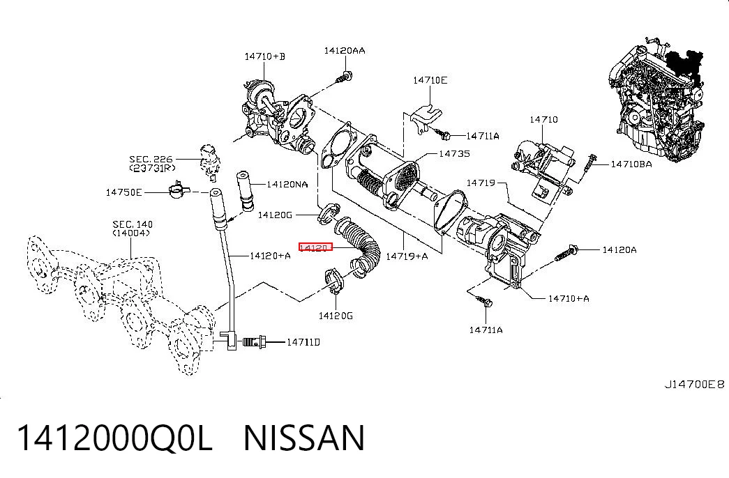 1412000Q0L Nissan/Infiniti