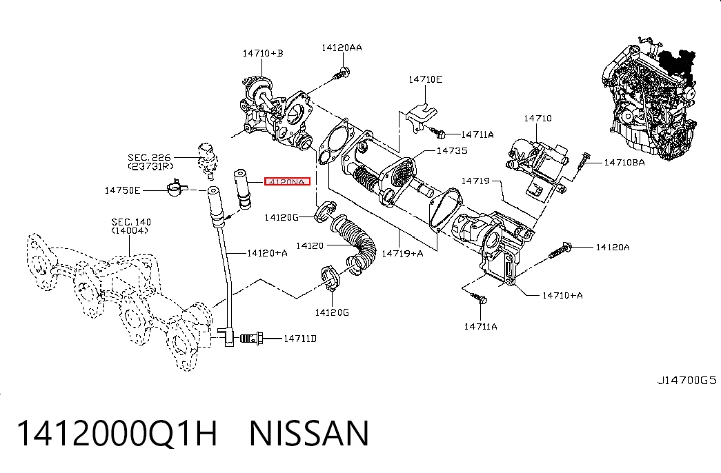 1412000Q1H Nissan/Infiniti