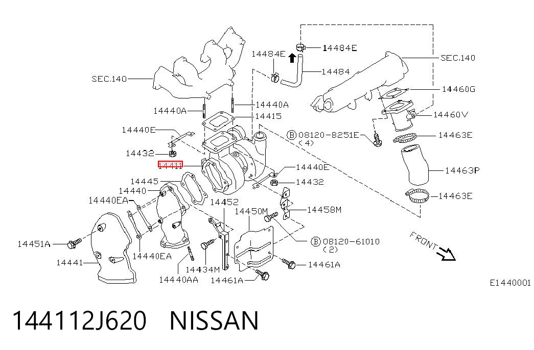 144112J620 Nissan/Infiniti
