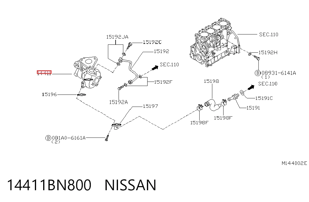 14411BN800 Nissan/Infiniti
