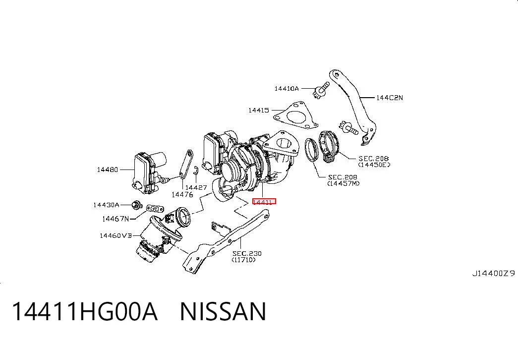 14411HG00A Nissan/Infiniti