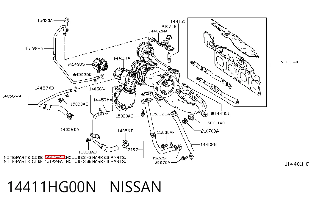 14411HG00N Nissan/Infiniti
