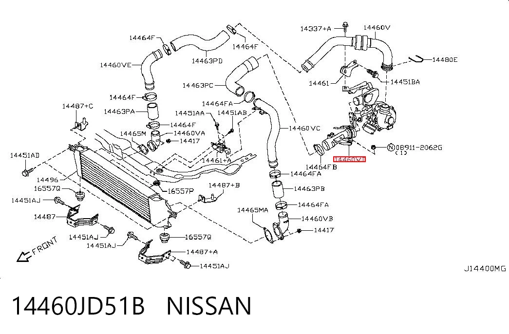 14460JD51B Nissan/Infiniti