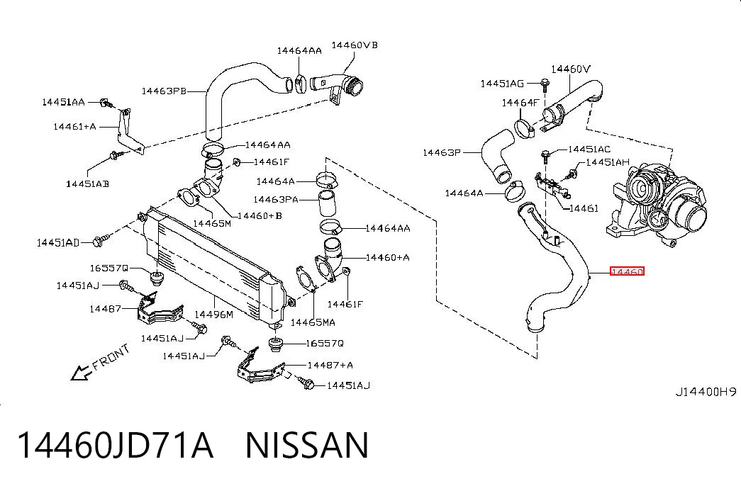 14460JD71A Nissan/Infiniti