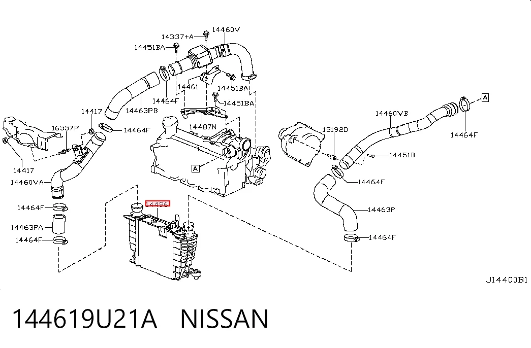 Radiador de aire de admisión Nissan Note monovolumen (E11) (2006 - 2012) precio, desde 87,12 EUR