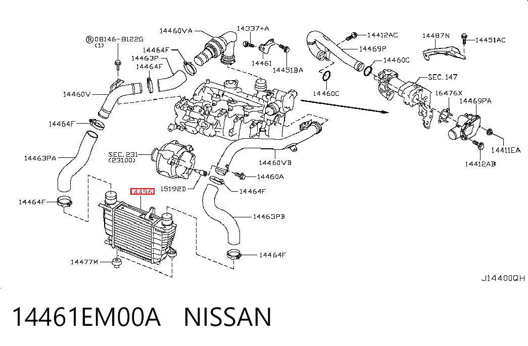 14461EM00A Nissan/Infiniti