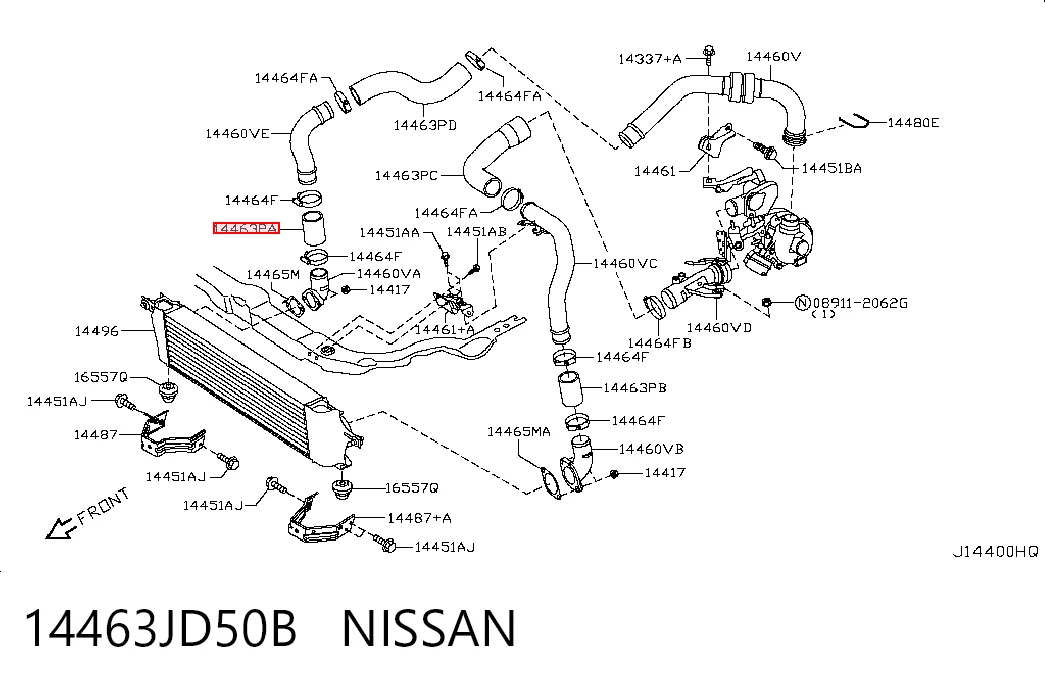 14463JD50B Nissan/Infiniti