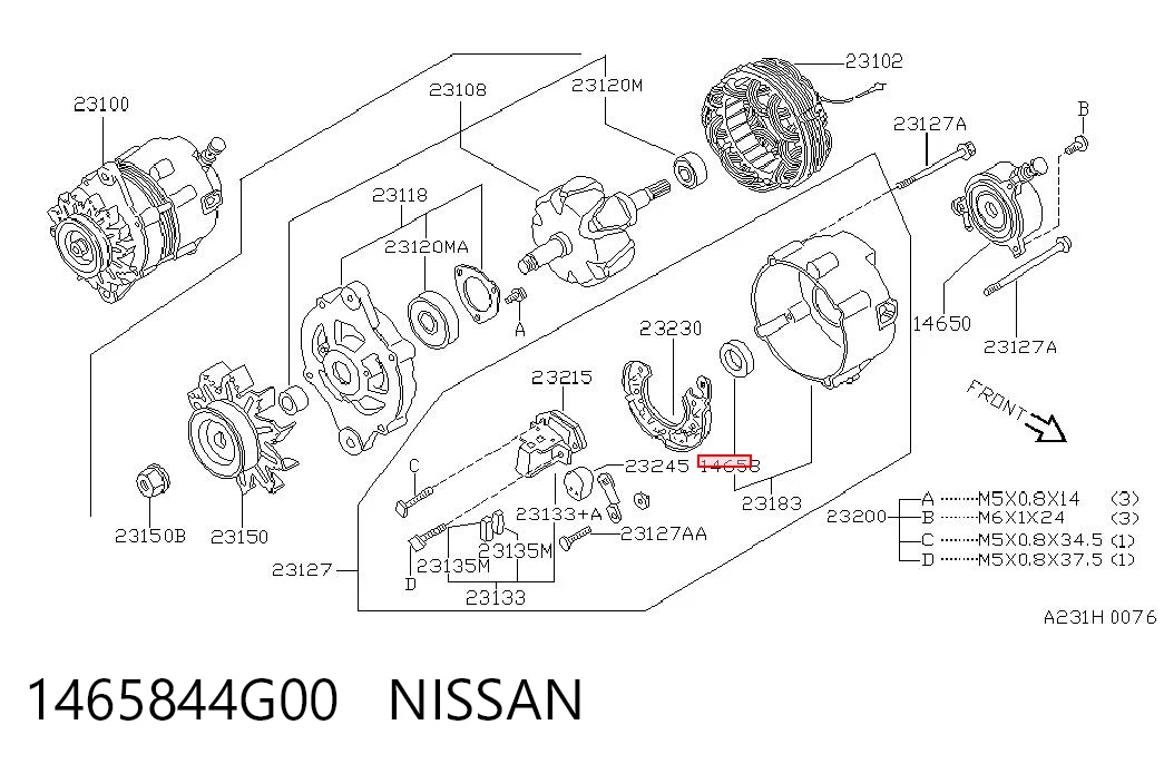 1465844G00 Nissan/Infiniti