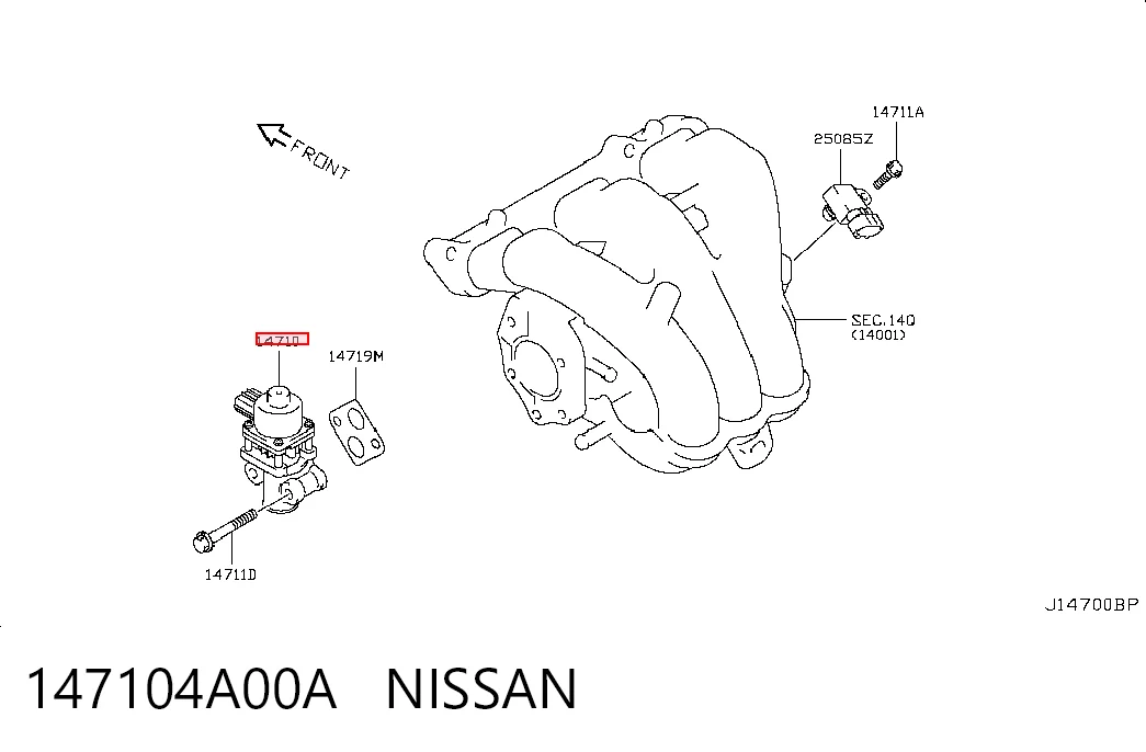 147104A00A Nissan/Infiniti