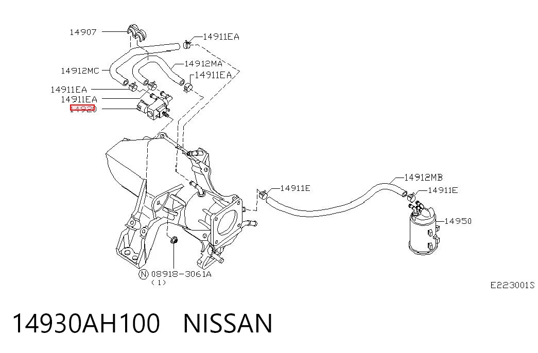 14930AH100 Nissan/Infiniti