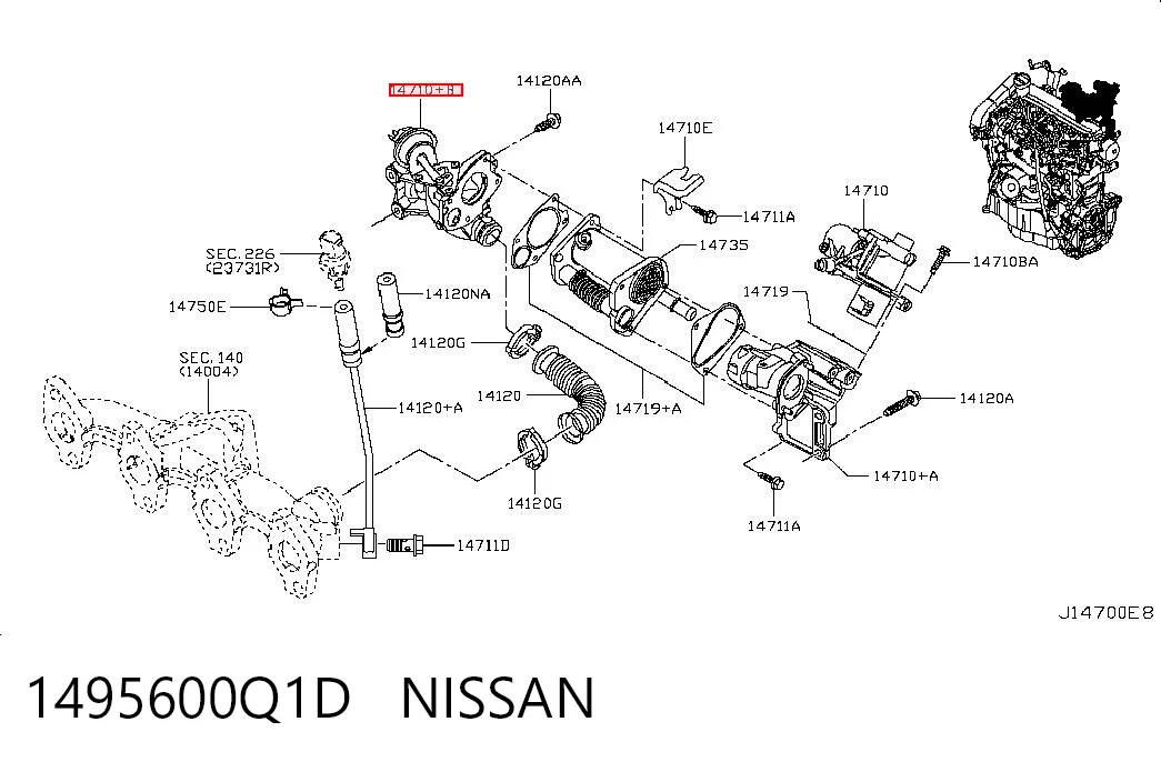 1495600Q1D Nissan/Infiniti