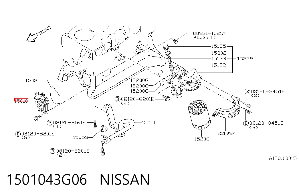 Bomba de aceite para Nissan Terrano I WD21