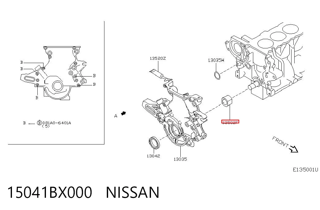 15041BX000 Nissan/Infiniti