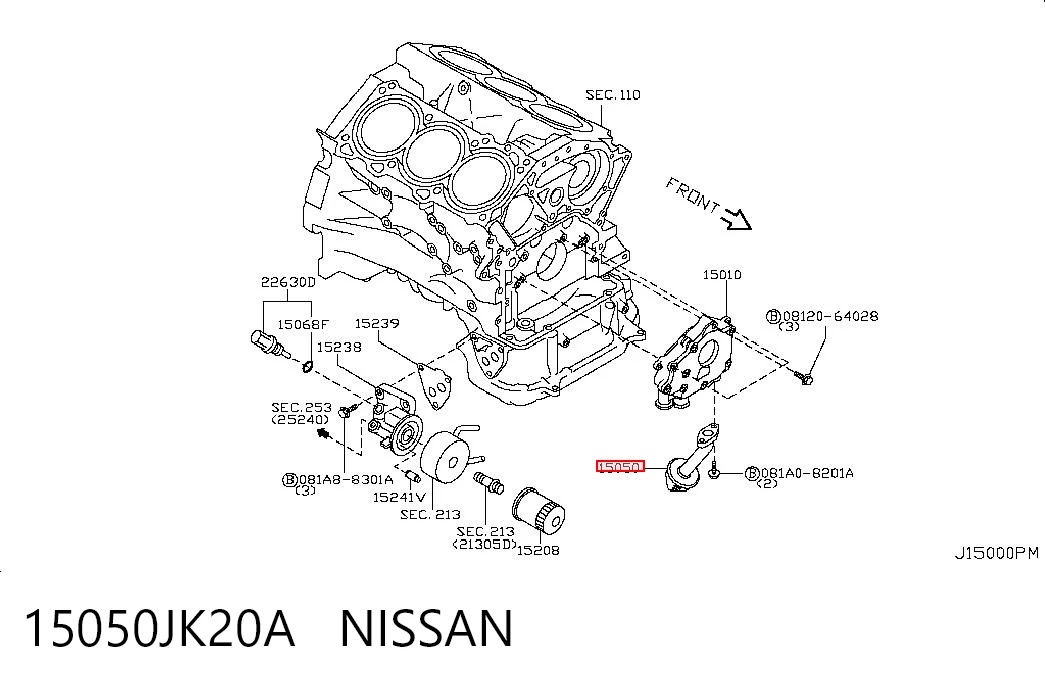 15050JK20A Nissan/Infiniti