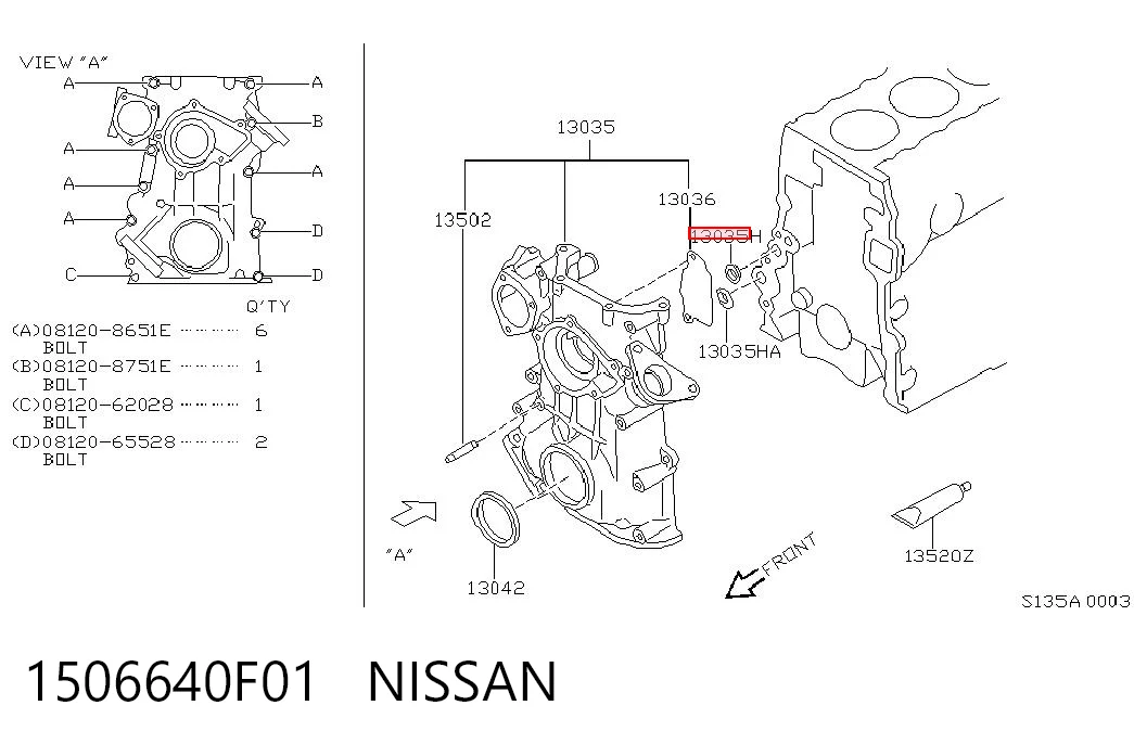 1506640F01 Nissan/Infiniti