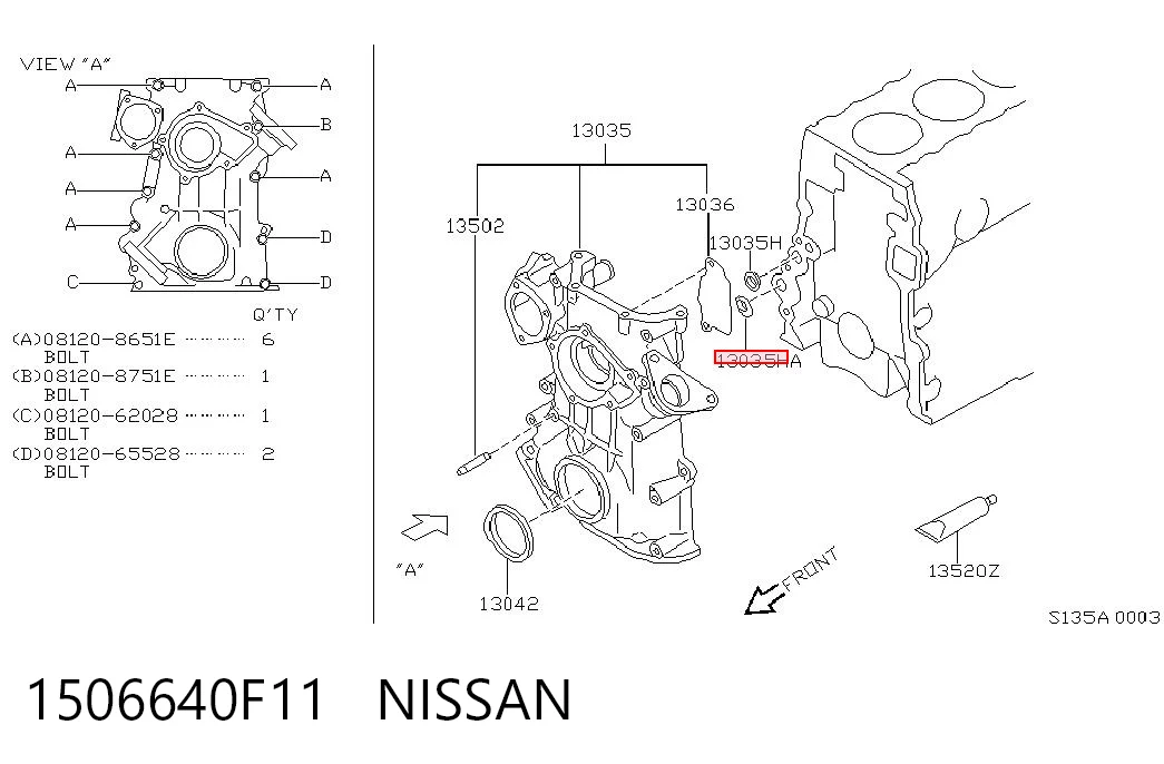 1506640F11 Nissan/Infiniti