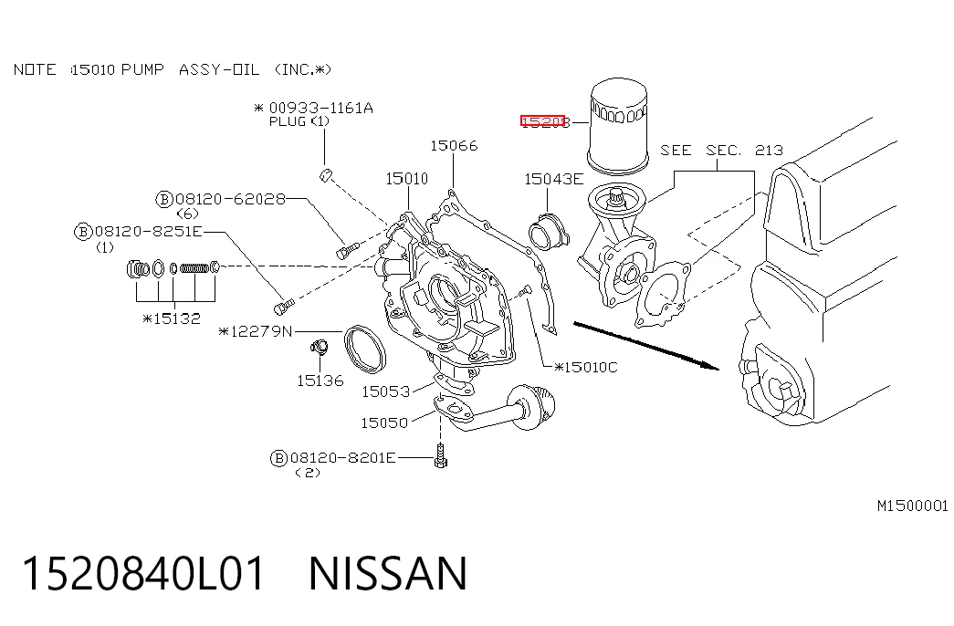 1520840L01 Nissan/Infiniti