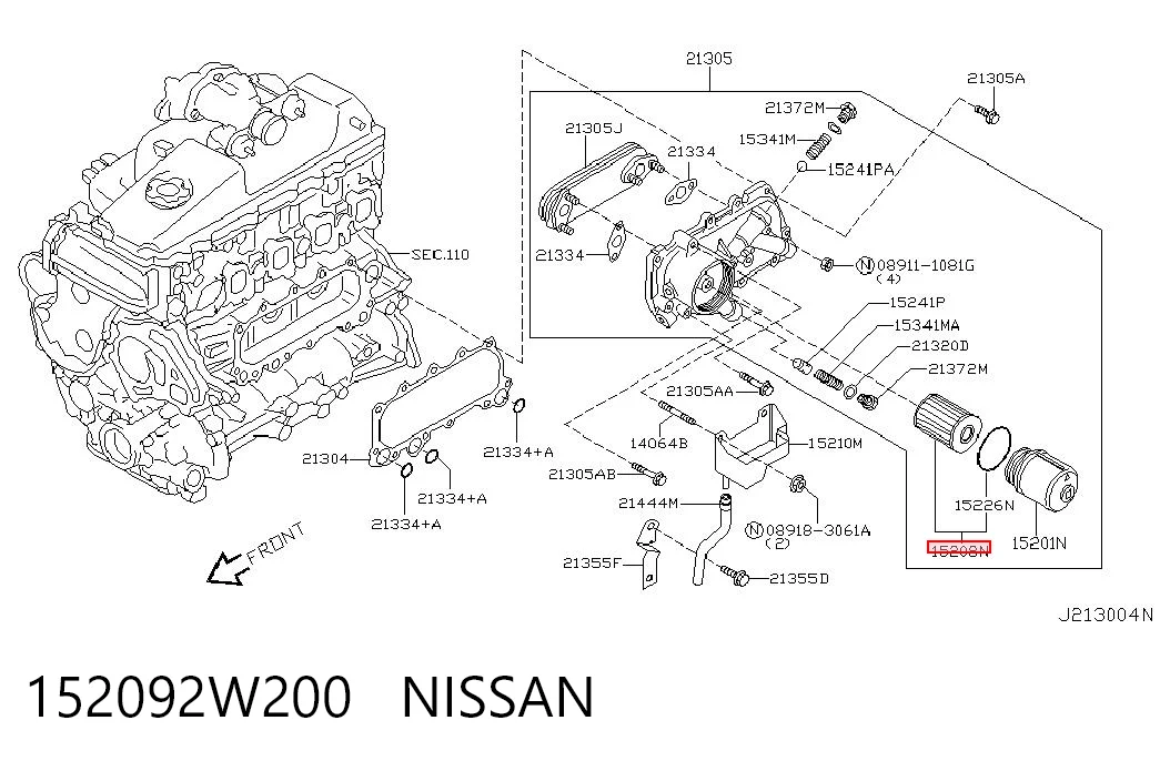 152092W200 Nissan/Infiniti