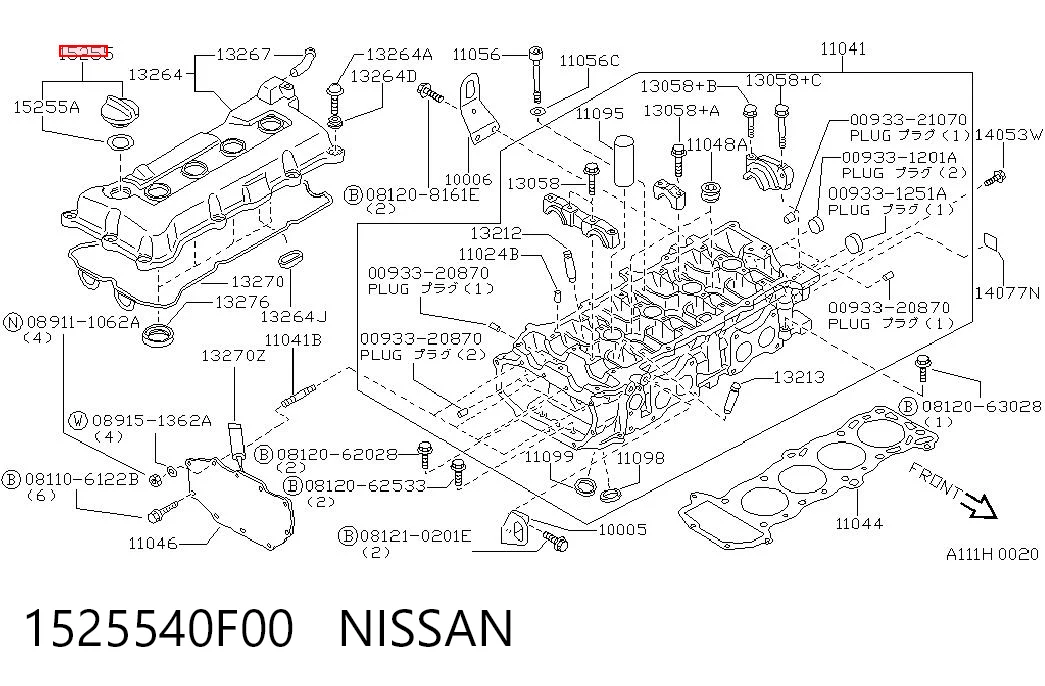 1525540F00 Nissan/Infiniti