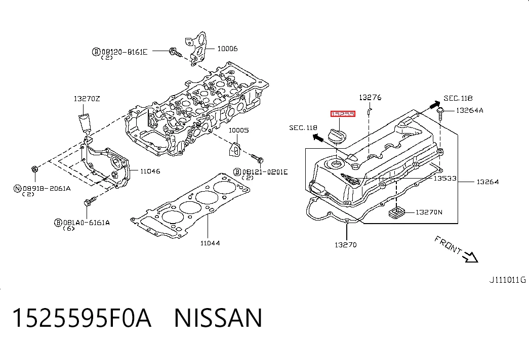 1525595F0A Nissan/Infiniti