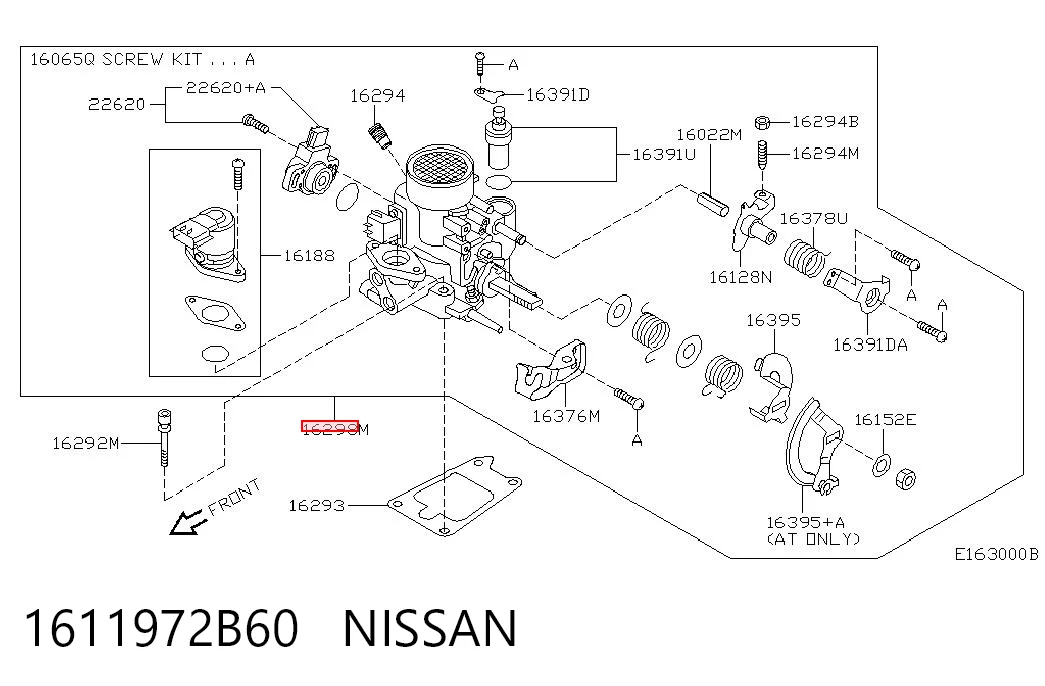 Mariposa de admisión para Nissan Micra  K11