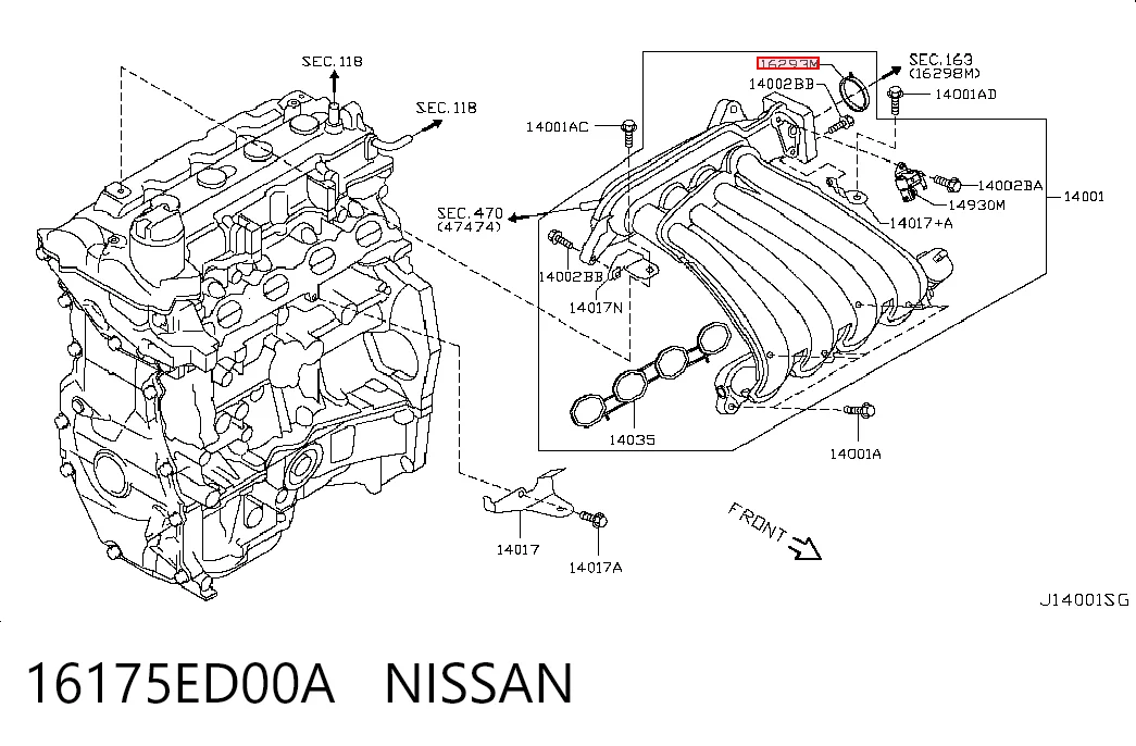 16175ED00A Nissan/Infiniti