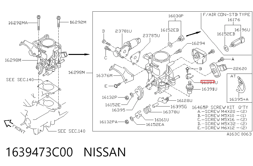 1639473C00 Nissan/Infiniti