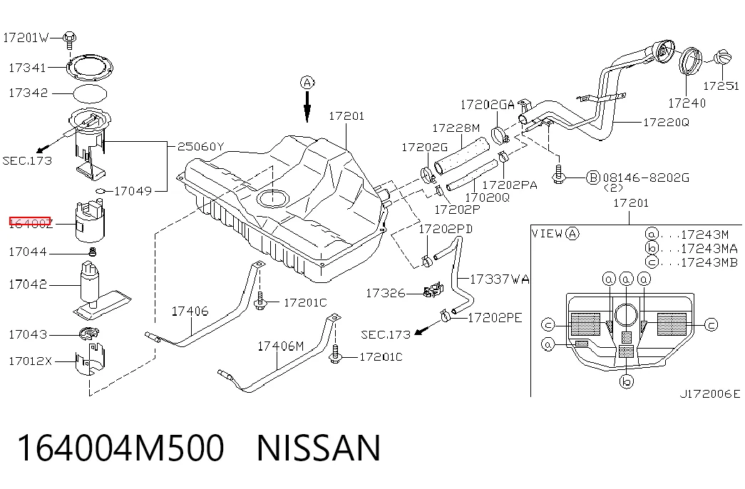 164004M500 Nissan/Infiniti
