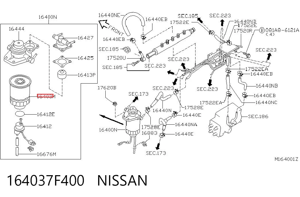 164037F400 Nissan/Infiniti