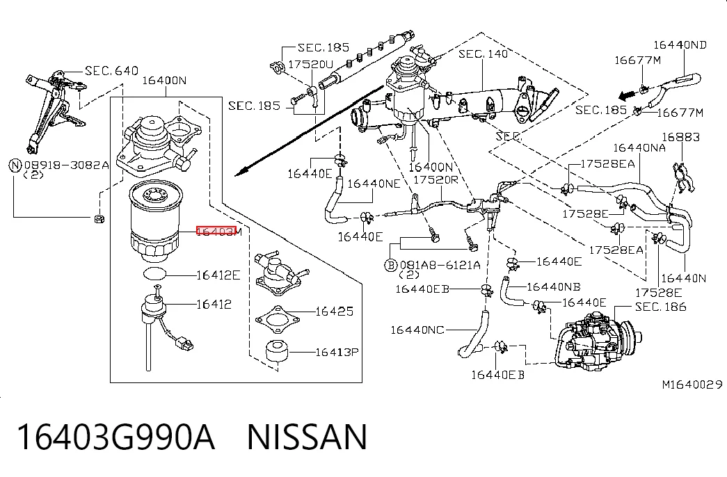 Filtro combustible Nissan Almera II desde 12,29 €