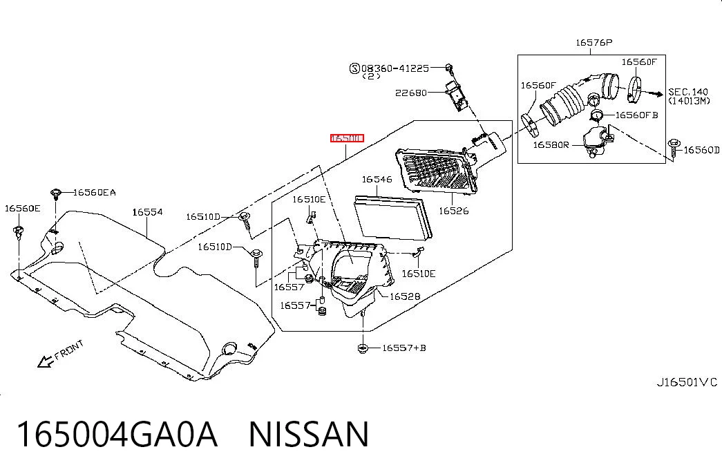 165004GA0A Nissan/Infiniti