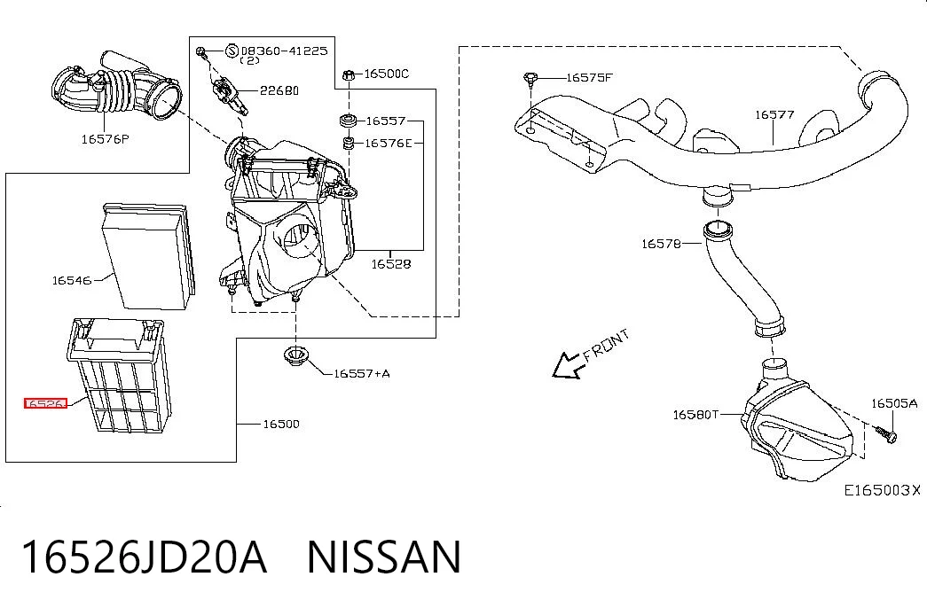 16526JD20A Nissan/Infiniti
