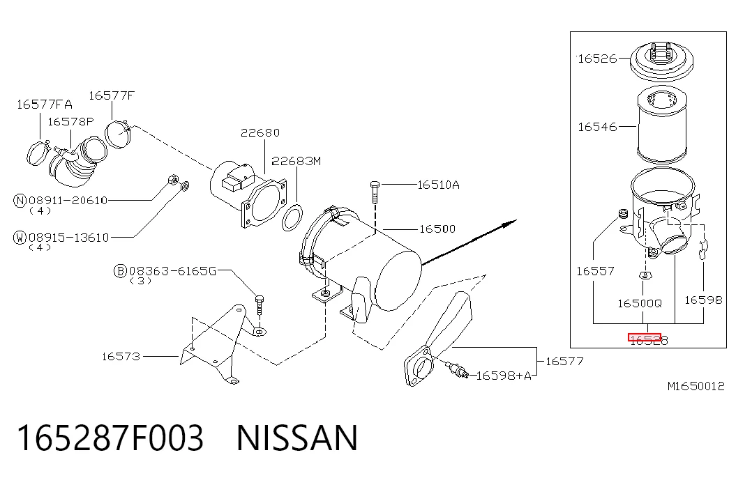 165287F003 Nissan/Infiniti