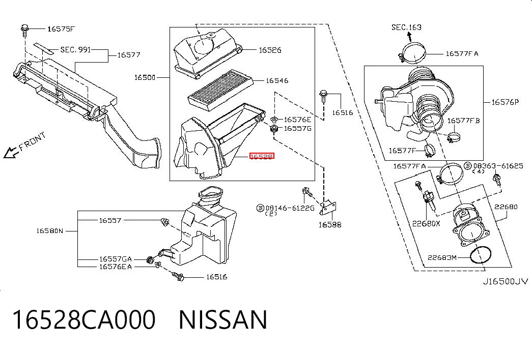 16528CA000 Nissan/Infiniti