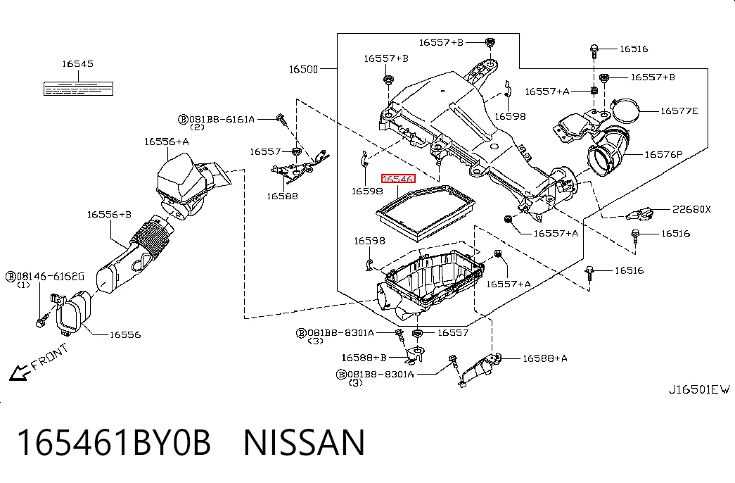 165461BY0B Nissan/Infiniti