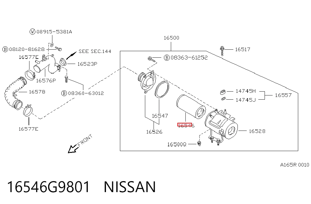 El filtro de aire Nissan Patrol SUV (K260) (1986 - 1994) precio, desde 17,02 EUR