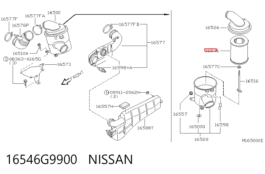 16546G9900 Nissan/Infiniti