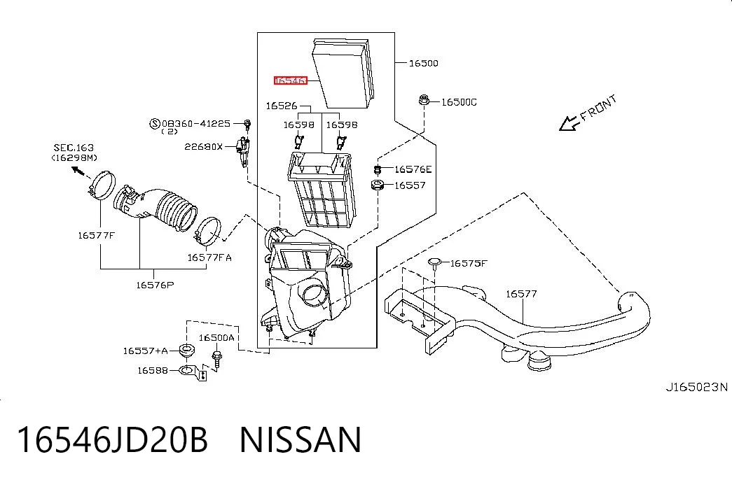 16546JD20B Nissan/Infiniti