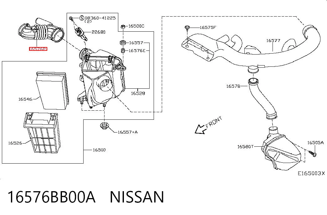 16576BB00A Nissan/Infiniti
