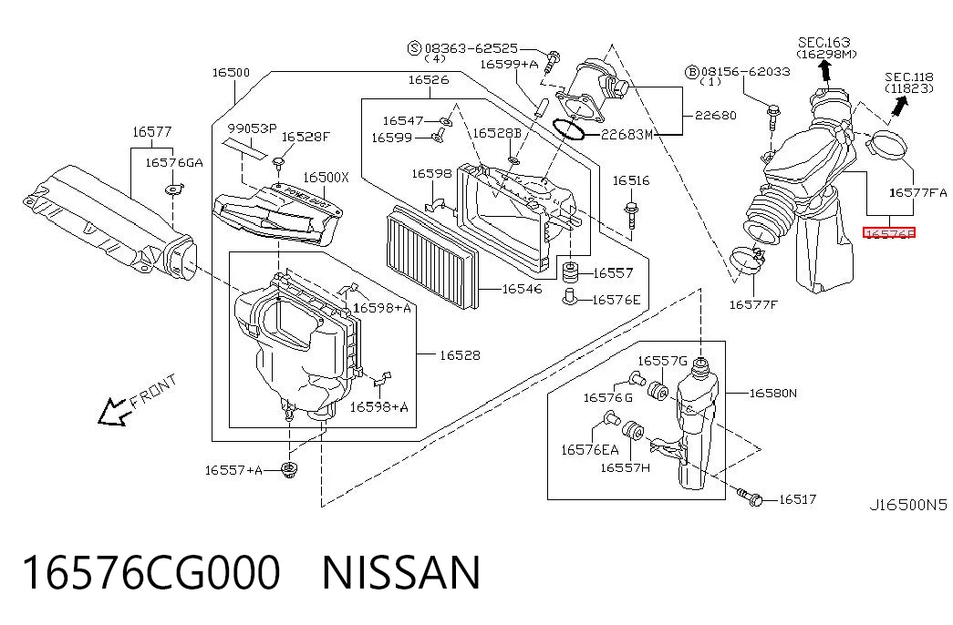 16576CG000 Nissan/Infiniti