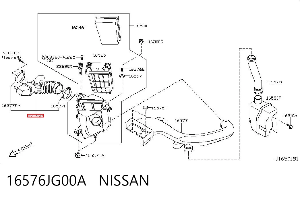 16576JG00A Nissan/Infiniti