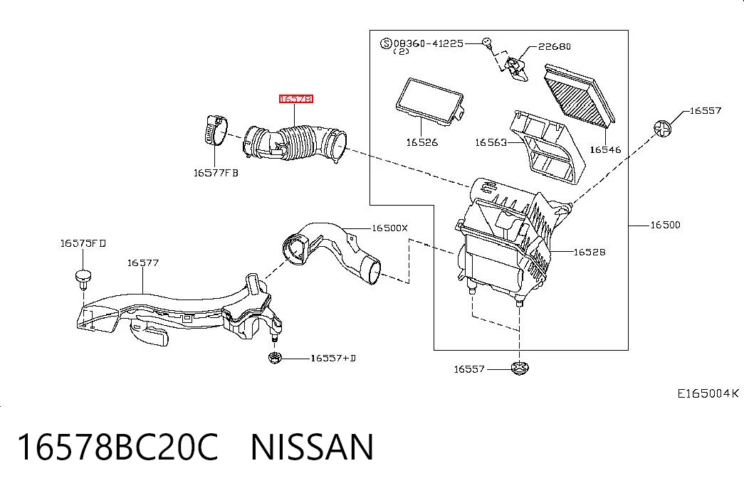 16578BC20C Nissan/Infiniti