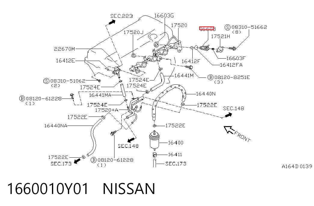 Comprar Inyector Nissan Primera  P10