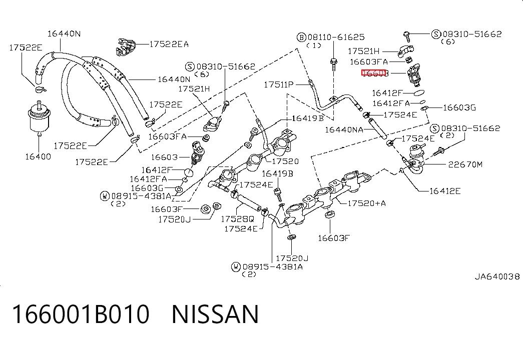  Inyector Nissan Pathfinder 